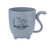 Wheat Straw Animal Cartoon Cat Tail Children's Cup Cute Wind Creative Coffee Cup Milk Four-legged Cup(Light Blue)