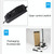 LED Desk Lamp 8W Folding Adjustable Eye Protection Table Lamp, USB Plug-in Version(Black)