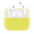 For AirPods Pro Solid Color Silicone Earphone Protective Case(Yellow)