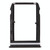 SIM Card Tray + SIM Card Tray for Xiaomi Mi 6(Black)