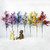 5 PCS Simulation Starry Single Flower Home Decoration Bride Holding Flowers(Blue)