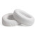 1 Pair Oval Leather Beveled Headphone Protective Case for Brainwavz HM5 / Philip SHP9500(White)