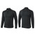 Autumn And Winter Half Zipper Long-sleeved Slim Fit Sportswear For Men (Color:Black Size:S)