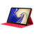 For Galaxy Tab S5e T720 / T725 Cloth Teature Horizontal Flip PU Leather Case with with Holder & Card Slots(Red)