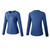 Fall And Winter Plus Velvet Quick-drying Stretch Yoga Long-sleeved Shirt for Ladies (Color:Sea Blue Size:XL) Fall And Winter Plus Velvet Quick-drying Stretch Yoga Long-sleeved Shirt for Ladies (Color:Sea Blue Size:XL)