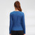 Fall And Winter Plus Velvet Quick-drying Stretch Yoga Long-sleeved Shirt for Ladies (Color:Sea Blue Size:XL) Fall And Winter Plus Velvet Quick-drying Stretch Yoga Long-sleeved Shirt for Ladies (Color:Sea Blue Size:XL)