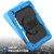 For iPad 10.2 Shockproof Colorful Silica Gel + PC Protective Case with Holder & Shoulder Strap & Hand Strap & Pen Slot(Light Blue)