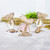 2 PCS Creative Easter Home Wooden Rabbit Decorative Ornaments(Powdered Flower )
