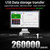SNDWAY Wall-mounted 30~130dB Large Screen Digital Display Noise Decibel Monitoring Testers, Specification:SW525G with Storage + USB Green
