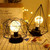 Minimalist Copper Lamp Bedroom Home Wrought Iron Table Lamp, Specification:7-Word