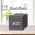 Multicolor Sounds Control Wooden Clock Modern Digital LED Desk Alarm Clock Thermometer Timer White Wood