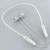 Bluetooth 5.1 Round Wire Neck-mounted Bluetooth Sports Earphone with Magnetic Function(White)