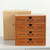 Four Pumping  Retro Wooden Drawer Storage Cabinet Desk