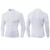 Autumn And Winter Plus Velvet Half Zipper Long-sleeved Slim Fit Sportswear For Men (Color:White Size:XXL)