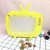 Wooden TV Storage Tank Children Room Display Photography Props Toys(Yellow)