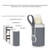 027 Leather Insulated Baby Bottle Cover Heating Bottle Bag, Size: Free Size(Green)