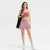 Anti-emptied And Quick-drying Sports Skirt With Mini-socks For Women (Color:Fog Pink Size:M)