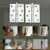 2 PCS Thick Stainless Steel Flat Hinges Home Cabinet Door Hinge, Size: 100x75mm