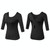 Back Cross Medium-length Sleeve Yoga Sportswear For Ladies (Color:Black Size:S) Back Cross Medium-length Sleeve Yoga Sportswear For Ladies (Color:Black Size:S)