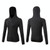 Autumn And Winter Zipper Long-sleeved Hooded Sports Jacket For Ladies (Color:Black Plus Velvet Size:L) Autumn And Winter Zipper Long-sleeved Hooded Sports Jacket For Ladies (Color:Black Plus Velvet Size:L)
