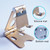 ROOSTAND R2 Aluminum Alloy Mobile Desktop Tablet Bracket Double Folding Lazy Artifact, Size: 6.4x7x9cm(Champagne Gold)