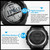 SKMEI 1025 Multifunctional Female Outdoor Fashion Waterproof Large Dial Silicone Watchband Wrist Watch(Silver)