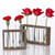 Creative Simple Coffee Shop Interior Desktop Decoration Decoration Transparent Hydroponic Glass Test Tube Vase, Type:3-Hole Wooden Frame