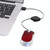 Mini Computer Mouse Retractable USB Cable Optical Ergonomic1600 DPI Portable Small Mice for Laptop(Silver)