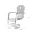 3 PCS 1:12 Doll House Miniature Iron Chair Model