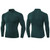 Autumn And Winter Plus Velvet Half Zipper Long-sleeved Slim Fit Sportswear For Men (Color:Dark Green Size:L)