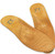 Corrected Flat Foot Arch Pad XO Leg Orthopedic Inner Eight-Shaped Corrective Insole, Size:41/42(Brown)