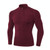 Autumn And Winter Plus Velvet Half Zipper Long-sleeved Slim Fit Sportswear For Men (Color:Wine Red Size:XL)
