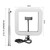 XWJ-D35B 28cm Dimmable LED Square Light With Tripod Net Red Live Fill Light Mobile Phone Bracket