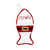 2 PCS CX20223 Multi-function Fish Shape Christmas Sock Gift Bag Knife Fork Sleeve Christmas Tree Pendant Decoration(White)