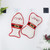 2 PCS CX20223 Multi-function Fish Shape Christmas Sock Gift Bag Knife Fork Sleeve Christmas Tree Pendant Decoration(White)