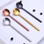 Mini Accessories Coffee Spoon Kitchen Dessertspoon Dining Round Shape Coffee  Stainless Steel Home, Size:15cm(Rose Gold)
