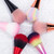 Nail Dust Cleaning Brush Nail Glitter Remover UV Gel Powder Removal Acrylic Nail Brushes Manicure Tools Red