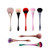 Nail Dust Cleaning Brush Nail Glitter Remover UV Gel Powder Removal Acrylic Nail Brushes Manicure Tools Red