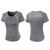 Tight Round Neck Sports Short Sleeve T-shirt For Ladies (Color:Flower Gray Size:M) Tight Round Neck Sports Short Sleeve T-shirt For Ladies (Color:Flower Gray Size:M)