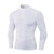 Autumn And Winter Plus Velvet Half Zipper Long-sleeved Slim Fit Sportswear For Men (Color:White Size:L)