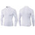 Autumn And Winter Plus Velvet Half Zipper Long-sleeved Slim Fit Sportswear For Men (Color:White Size:L)