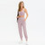 Autumn And Winter Loose Sports Trousers For Ladies (Color:Pink Size:M)