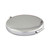 Diamond-encrusted Metal Double Side Folding Mini Portable Round Small Makeup Mirror(Bright Black)