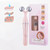 3 In 1 Portable Electric Eye Massager Double Chin Face Lift Body Neck Massage Roller 3D Facial Massage Machine(White)