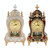 Alarm Clock Vintage Clock Classical Royalty Sitting Room TV Cabinet Desk Imperial Furnishing Creative Sit Pendulum Clock(Brown)