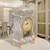 Alarm Clock Vintage Clock Classical Royalty Sitting Room TV Cabinet Desk Imperial Furnishing Creative Sit Pendulum Clock(Brown)