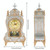 Alarm Clock Vintage Clock Classical Royalty Sitting Room TV Cabinet Desk Imperial Furnishing Creative Sit Pendulum Clock(Brown)