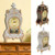 Alarm Clock Vintage Clock Classical Royalty Sitting Room TV Cabinet Desk Imperial Furnishing Creative Sit Pendulum Clock(Brown)