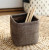 Mini Small Linen Pen Holder Desktop Cloth Simple Stationery Holders(Coffee)