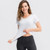 Tight Round Neck Sports Short Sleeve T-shirt For Ladies (Color:Navy Blue Size:XXL)